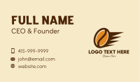 Fast Coffee Bean  Business Card Image Preview