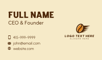 Fast Coffee Bean  Business Card Design