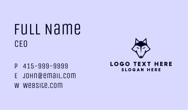 Alpha Wolf Gaming Team Business Card Design Image Preview
