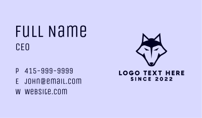 Alpha Wolf Gaming Team Business Card