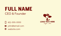 Retro Floppy Hat Business Card Image Preview
