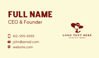 Retro Floppy Hat Business Card Preview