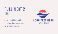 Sunset Yacht Transport  Business Card Image Preview