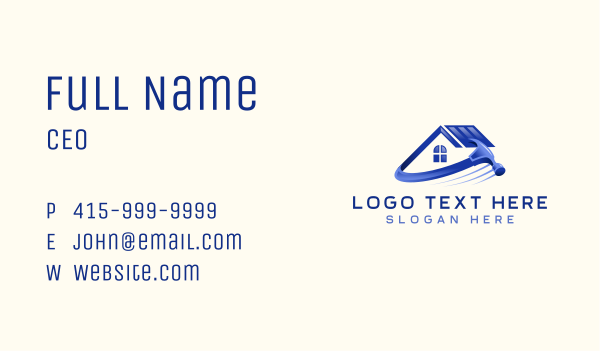 Hammer Renovation Contractor Business Card Design Image Preview