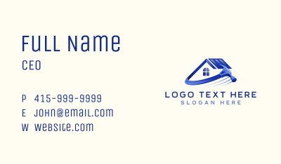 Hammer Renovation Contractor Business Card Image Preview