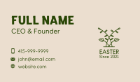 Minimalist Herbal Leaf Business Card Image Preview