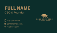 Wild Warthog Animal Business Card Image Preview