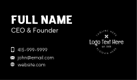 Circle Stamp Handmade Business Card Image Preview