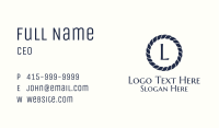 Minimalist Nautical Hotel Letter Business Card Image Preview