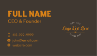 Classic Medieval Wordmark Business Card Image Preview