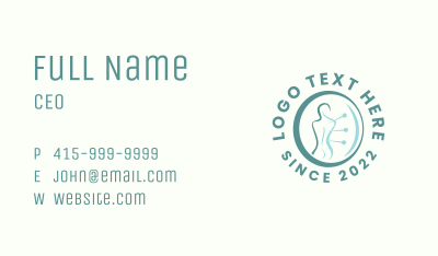 Acupuncture Medical Treatment Business Card