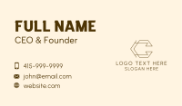 Geometric Line Letter C Business Card Design