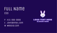Cute Bunny Chat Business Card Image Preview