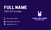 Cute Bunny Chat Business Card Image Preview