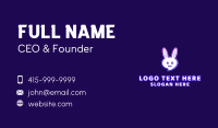 Cute Bunny Chat Business Card Preview