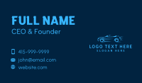 Blue Fast Racecar Business Card Image Preview