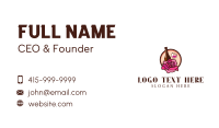 Wine and Rose Bar Business Card Image Preview
