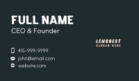 Generic Apparel Business Business Card Image Preview