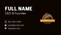 Excavation Machine Construction Business Card Design