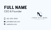 Black Fashion Heel Business Card Image Preview