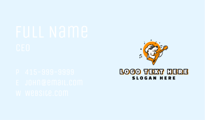 Cool Dog Music Business Card Image Preview