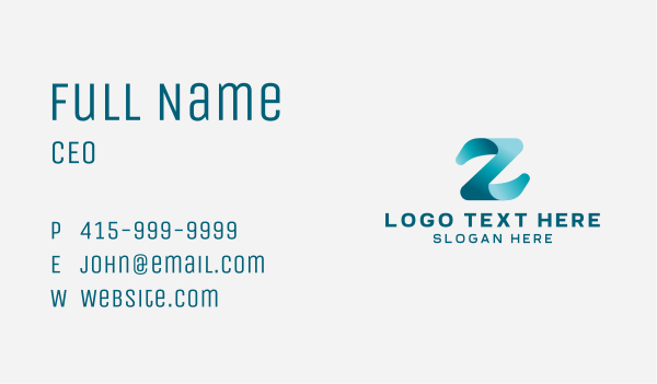 Media Advertising Letter Z Business Card Design Image Preview