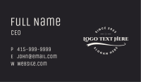 Stylish Store Round Wordmark Business Card Image Preview