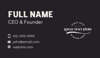 Stylish Store Round Wordmark Business Card Image Preview