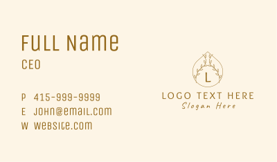 Natural Beauty Oil Business Card Image Preview