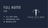 Male Law Scales Business Card Image Preview