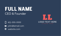 Simple Classic Letter Business Card Image Preview