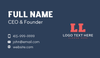 Simple Classic Letter Business Card Design