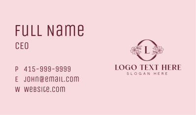 Floral Stylish Boutique Business Card Image Preview