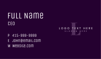 Business Brand Lettermark Business Card Image Preview