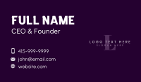 Business Brand Lettermark Business Card Design
