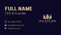 Wings Royalty Shield Business Card Preview