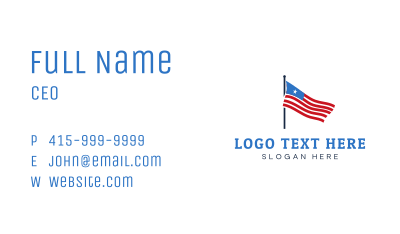USA American Flag Business Card Image Preview