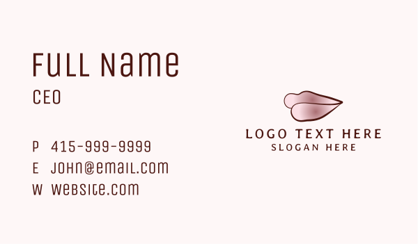 Beauty Cosmetics Lip Gloss Business Card Design Image Preview