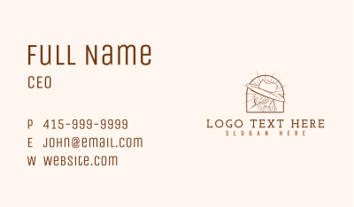 Cowgirl Fashion Hat Business Card Image Preview