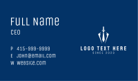 White Sword Necktie  Business Card Image Preview