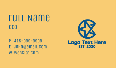 Blue Star Business Business Card Image Preview