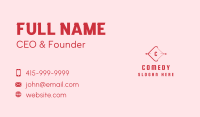 Red Arrow Letter Business Card Image Preview