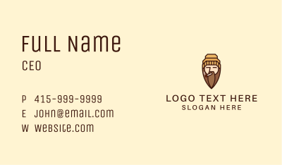 Cigarette Man Beard  Business Card Image Preview