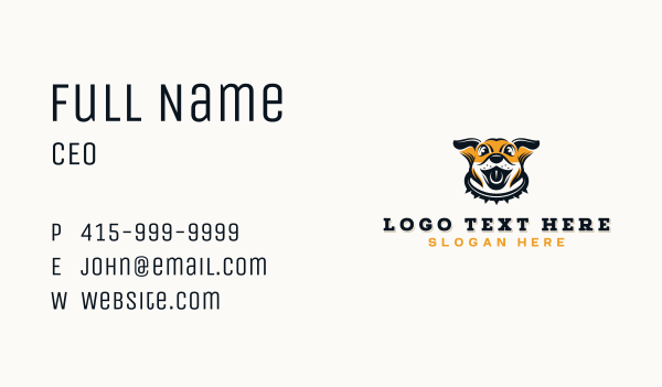 Pet Dog Puppy Business Card Design Image Preview