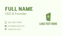 Cannabis Leaf Signage  Business Card Image Preview