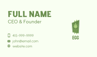 Cannabis Leaf Signage  Business Card Image Preview