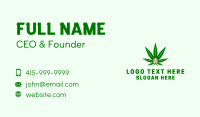 Medicinal Female Marijuana Business Card Design