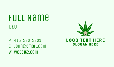 Medicinal Female Marijuana Business Card Image Preview