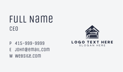 Carpentry Hardware Tools Business Card Image Preview