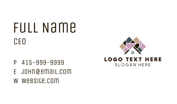 House Roof Paving Business Card Design Image Preview